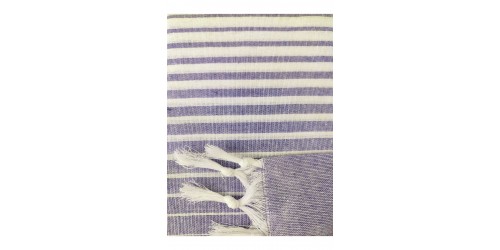 Peştemal , Rejenere Pamuklu 100x170 Gölgeli Model, Mor , Plaj Havlusu , Banyo Havlusu