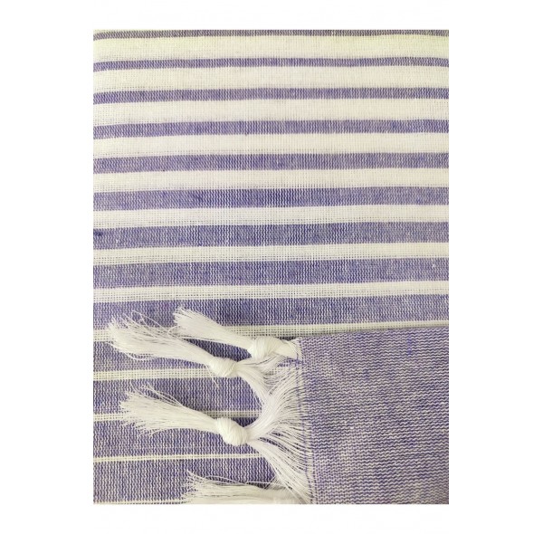 Peştemal , Rejenere Pamuklu 100x170 Gölgeli Model, Mor , Plaj Havlusu , Banyo Havlusu