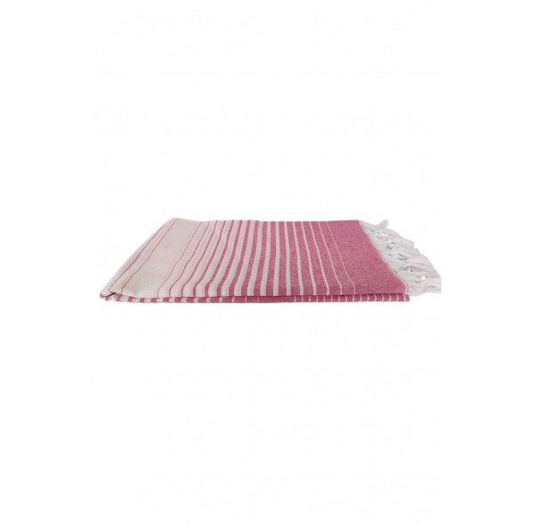 Peştemal , Rejenere Pamuklu 100x170 Gölgeli Model,fuşya , Plaj Havlusu , Banyo Havlusu