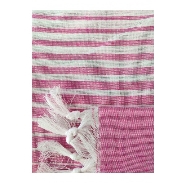 Peştemal , Rejenere Pamuklu 100x170 Gölgeli Model,fuşya , Plaj Havlusu , Banyo Havlusu