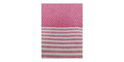 Peştemal Bornoz , Pembe , %100 Pamuk , Kareli Desen